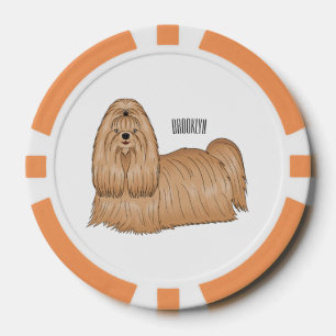 Shih tzu-Cartoon-Illustration Pokerchips