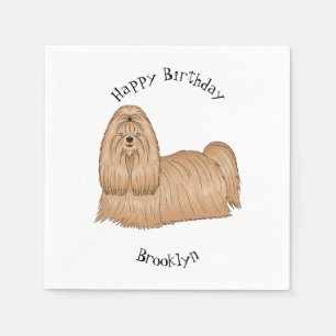 Shih tzu-Cartoon-Illustration Serviette
