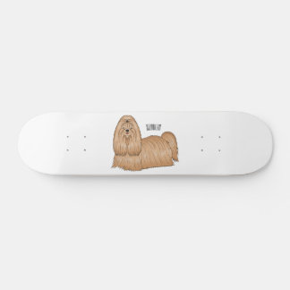 Shih tzu-Cartoon-Illustration Skateboard