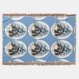 Shih Tzu Christmas Decke