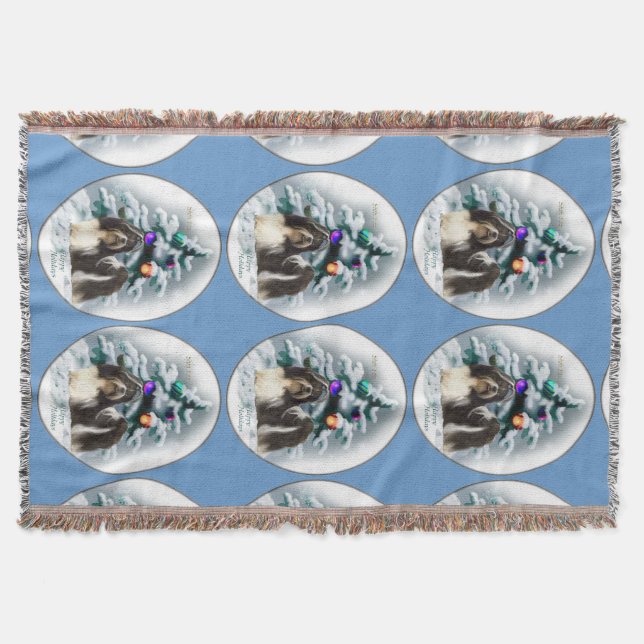 Shih Tzu Christmas Decke (Vorderseite)