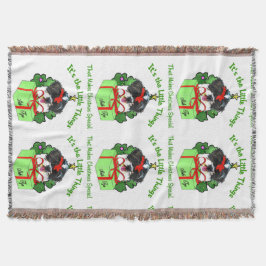 Shih Tzu Christmas Decke