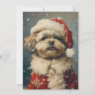 Shih Tzu Christmas Feiertagskarte