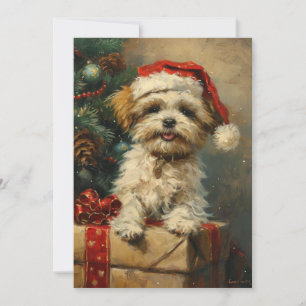 Shih Tzu Christmas Feiertagskarte