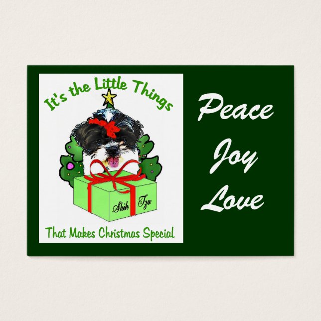 Shih Tzu Christmas Geschenke (Vorderseite)