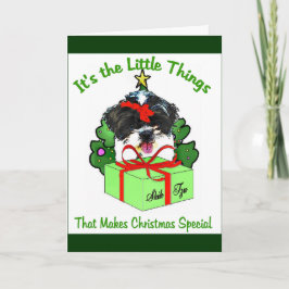 Shih Tzu Christmas Geschenke Feiertagskarte