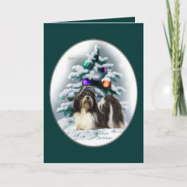 Shih Tzu Christmas Geschenke Feiertagskarte