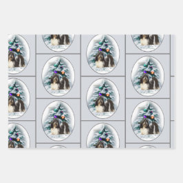 Shih Tzu Christmas Geschenke Geschenkpapier Set