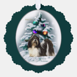Shih Tzu Christmas Geschenke Ornament Karte