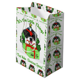 Shih Tzu Christmas Mittlere Geschenktüte