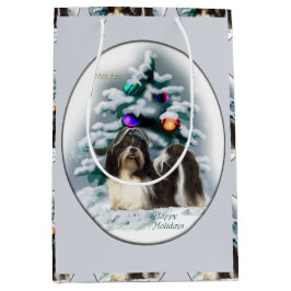 Shih Tzu Christmas Mittlere Geschenktüte