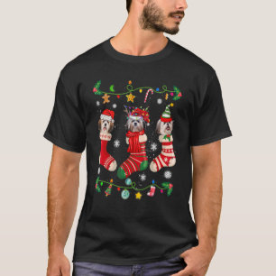Shih Tzu Christmas Socks Xmas Dog T-Shirt