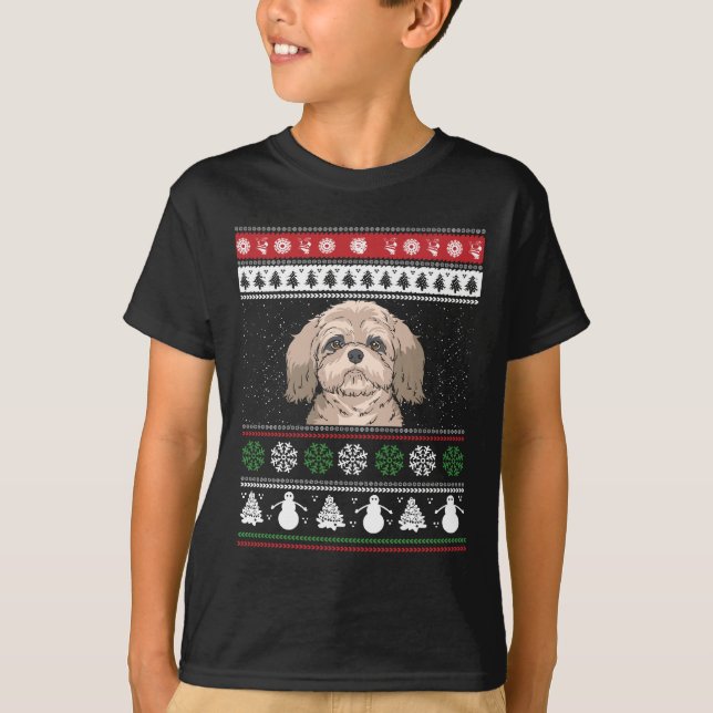 Shih Tzu Christmas T-Shirt (Vorderseite)