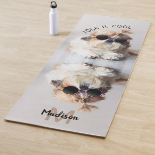Shih Tzu Cool lustiges niedliches Foto Custom Mono Yogamatte