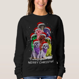 Shih Tzu Dekoration Weihnachtsbaum Hund Xm Sweatshirt