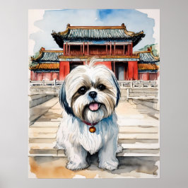 Shih Tzu - Dog Art Print Poster