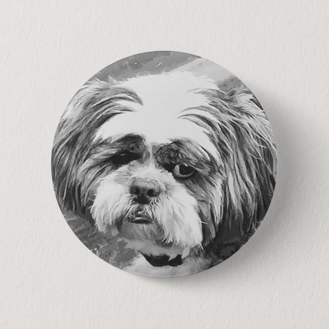 SHIH TZU DOG BUTTON (Vorderseite)