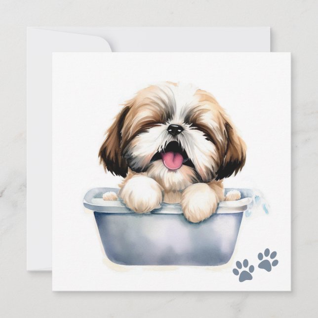 Shih Tzu Dog Card (Vorderseite)