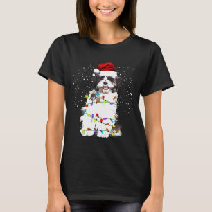 Shih Tzu Dog Christmas Lights T-Shirt