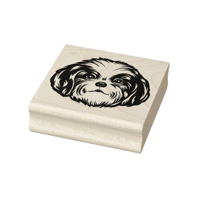 Shih Tzu Dog Gummistempel (Stempel)