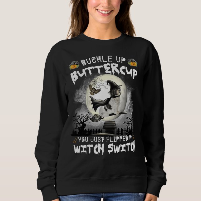 Shih Tzu Dog Hexenschalter Sweatshirt (Vorderseite)