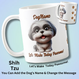 Shih Tzu - Dog hinzufügen, Text ändern Kaffeetasse