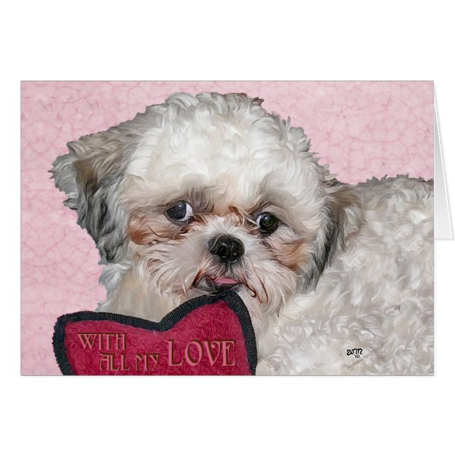 Shih Tzu Dog Lieben You (Vorderseite (Horizontal))