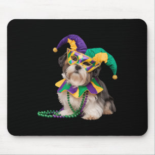 Shih Tzu Dog Lover Niedlich Mardi Gras Carnival Je Mousepad