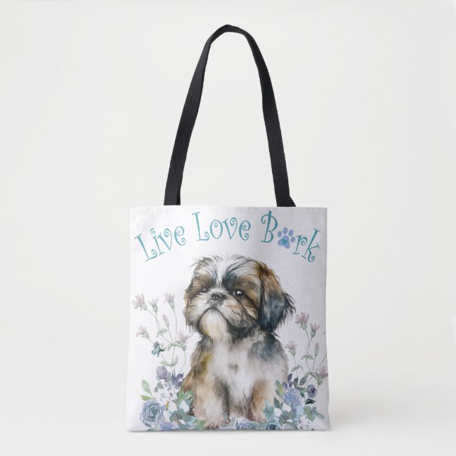 Shih Tzu Dog Mama Floral (Vorderseite)