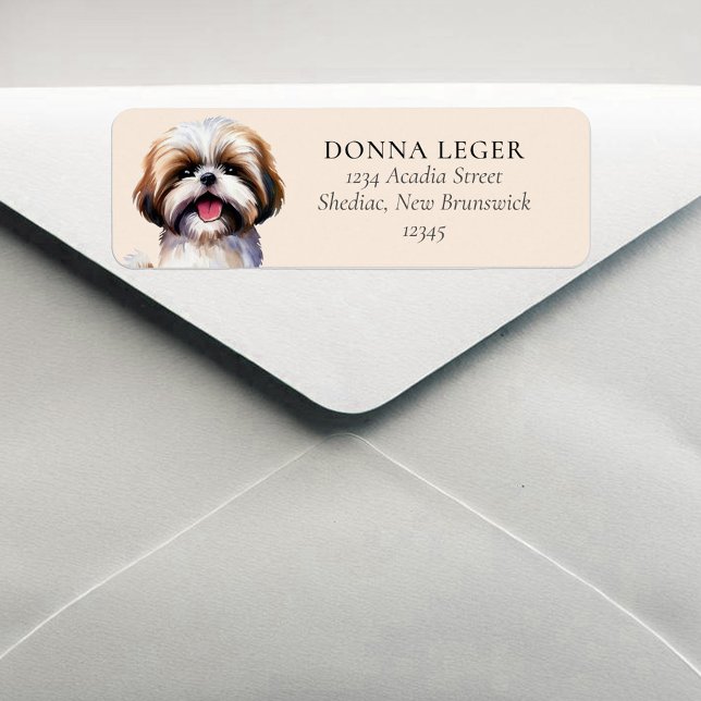 Shih Tzu Dog Personalisierte Adresse (Von Creator hochgeladen)