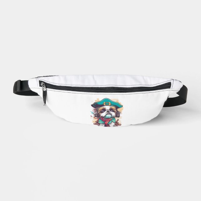 Shih Tzu Dog Pirate Bauchtasche (Vorderseite)