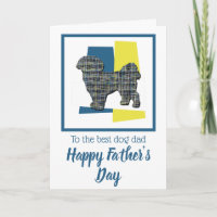 Shih Tzu Dog Silhouette TriColor Vatertag