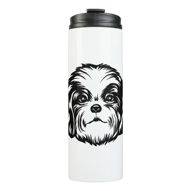 Shih Tzu Dog Thermosbecher (Vorderseite)