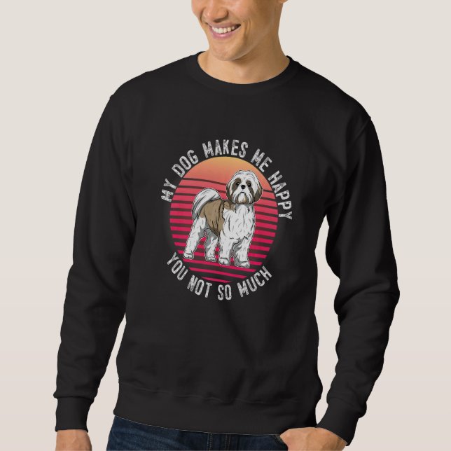 Shih Tzu Dog Vintag 22 Sweatshirt (Vorderseite)