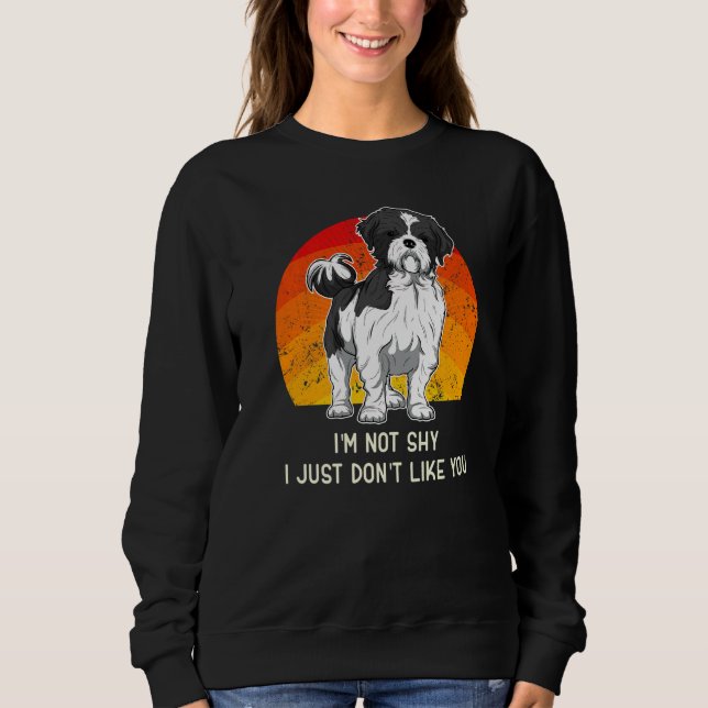 Shih Tzu Dog Vintag 30 Sweatshirt (Vorderseite)