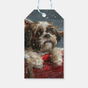 Shih Tzu Dog Weihnachtsfest Geschenkanhänger