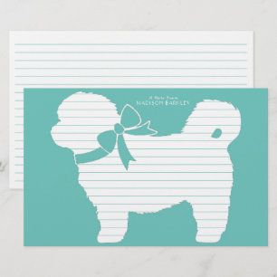 Shih Tzu Dog Welppy Teddy Bär Kurz Haar Briefpapier
