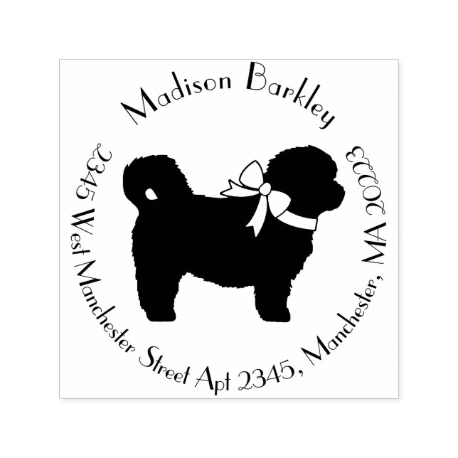 Shih Tzu Dog Welppy Teddy Bär Kurz Haar Permastempel (Design)