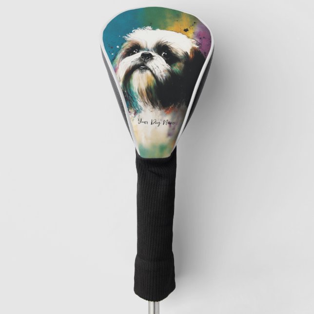 Shih Tzu Dog - Zusammensetzung 008 Golf Headcover (Vorderseite)