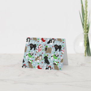 Shih Tzu Dogs Weihnachtskarte Karte
