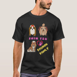 Shih Tzu Fashion Family Vintag Shih Tzu Dog Breed T-Shirt