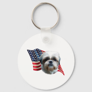 Shih Tzu Flag Schlüsselanhänger