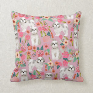 shih tzu florals Kissen Hund Dekor niedlich Hund