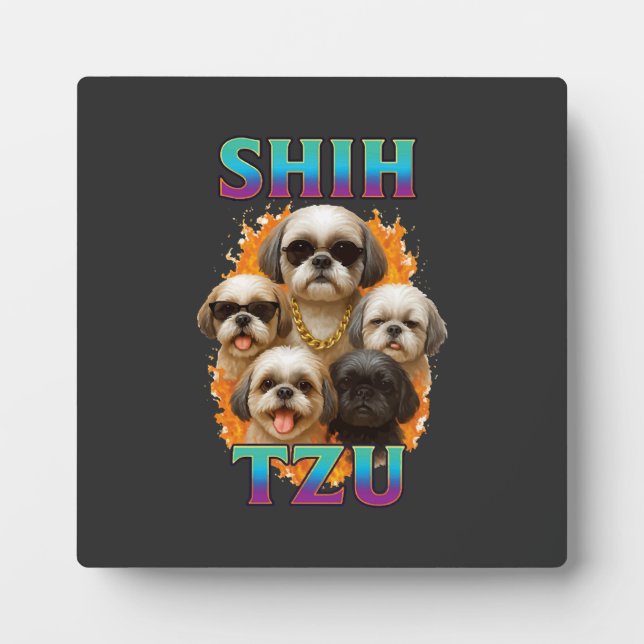 Shih Tzu  Fotoplatte (Vorderseite)