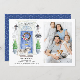 Shih tzu Front Door Foto Moving Ankündigung