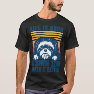Shih Tzu Geschenke für Männer Frauen Shitzu Hund M T-Shirt