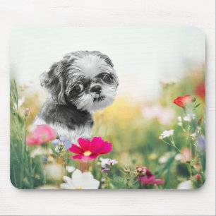 Shih Tzu Girl Dog Mouse Pad Mousepad