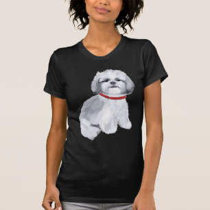 Shih Tzu Gray und White T-Shirt