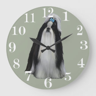 SHIH TZU GROßE WANDUHR