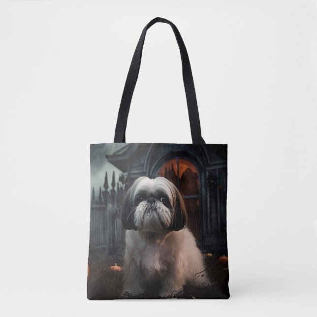 Shih Tzu Halloween Beängstigend (Vorderseite)